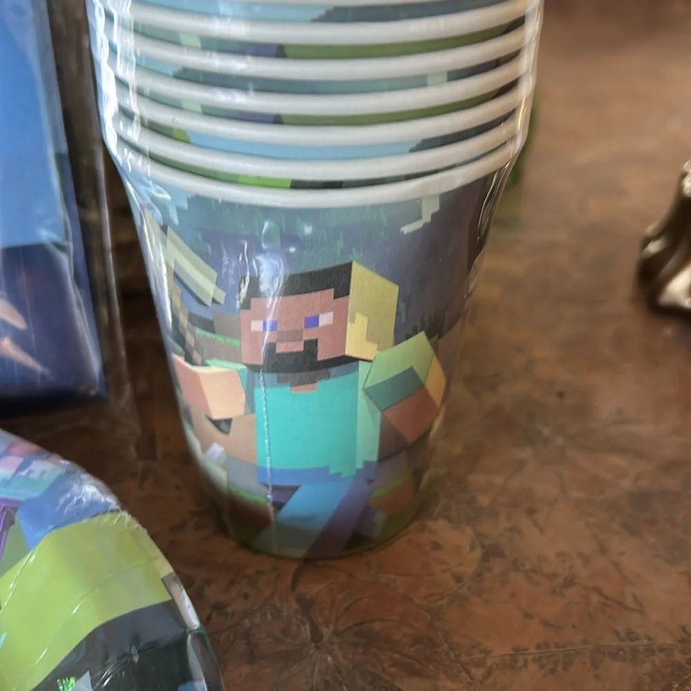 Minecraft Theme Birthday Party Supplies